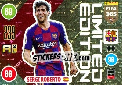 Sticker Sergi Roberto - FIFA 365: 2020-2021. Adrenalyn XL n. LE-SRO - Panini