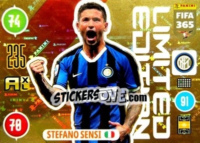 Sticker Stefano Sensi - FIFA 365: 2020-2021. Adrenalyn XL n. LE-SS - Panini