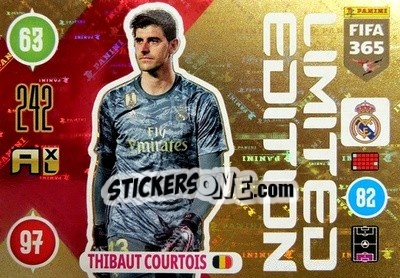 Sticker Thibaut Courtois - FIFA 365: 2020-2021. Adrenalyn XL n. LE-TC - Panini
