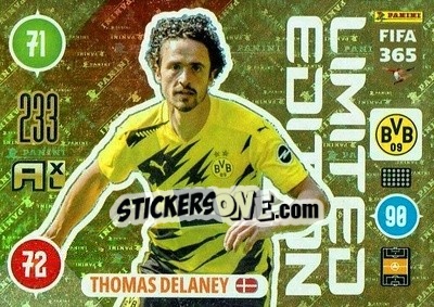 Sticker Thomas Delaney - FIFA 365: 2020-2021. Adrenalyn XL - Panini