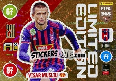 Sticker Visar Musliu - FIFA 365: 2020-2021. Adrenalyn XL n. LE-VM - Panini