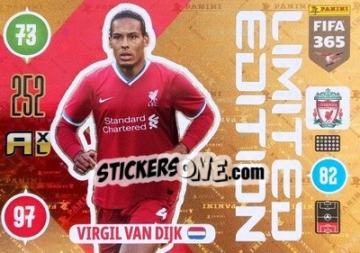 Sticker Virgil van Dijk - FIFA 365: 2020-2021. Adrenalyn XL - Panini