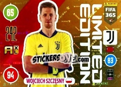 Sticker Wojciech Szczęsny - FIFA 365: 2020-2021. Adrenalyn XL n. LE-WS - Panini