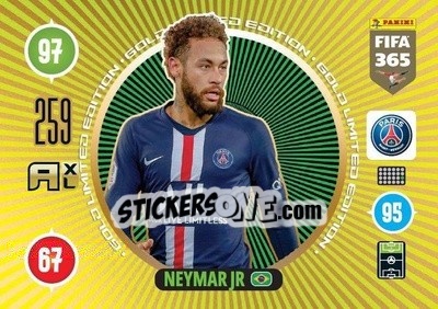 Sticker Neymar Jr - FIFA 365: 2020-2021. Adrenalyn XL n. LEG-NJ - Panini