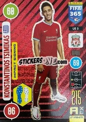 Sticker Konstantinos Tsimikas - FIFA 365: 2020-2021. Adrenalyn XL n. UE5 - Panini