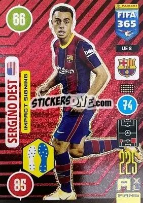 Sticker Sergiño Dest - FIFA 365: 2020-2021. Adrenalyn XL n. UE8 - Panini