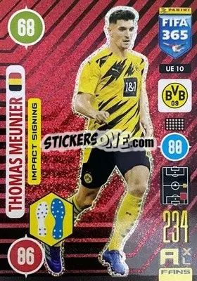 Sticker Thomas Meunier - FIFA 365: 2020-2021. Adrenalyn XL n. UE10 - Panini