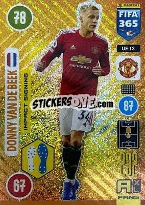 Sticker Donny Van De Beek - FIFA 365: 2020-2021. Adrenalyn XL n. UE13 - Panini