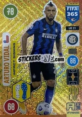 Sticker Arturo Vidal - FIFA 365: 2020-2021. Adrenalyn XL n. UE21 - Panini