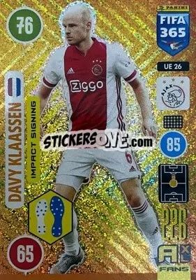 Sticker Davy Klassen - FIFA 365: 2020-2021. Adrenalyn XL n. UE26 - Panini
