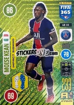 Sticker Moise Kean - FIFA 365: 2020-2021. Adrenalyn XL n. UE33 - Panini