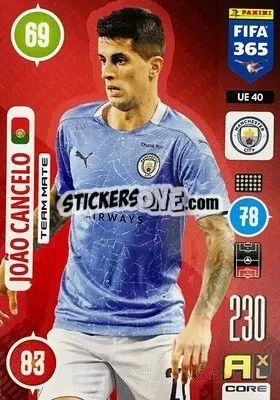 Sticker João Cancelo - FIFA 365: 2020-2021. Adrenalyn XL n. UE40 - Panini
