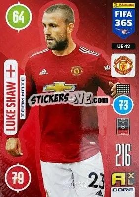 Sticker Luke Shaw - FIFA 365: 2020-2021. Adrenalyn XL n. UE42 - Panini