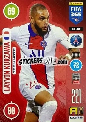Sticker Layvin Kurzawa - FIFA 365: 2020-2021. Adrenalyn XL n. UE48 - Panini