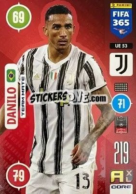 Sticker Danilo - FIFA 365: 2020-2021. Adrenalyn XL n. UE53 - Panini