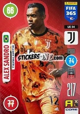 Sticker Alex Sandro - FIFA 365: 2020-2021. Adrenalyn XL n. UE54 - Panini