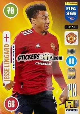 Sticker Jesse Lingard - FIFA 365: 2020-2021. Adrenalyn XL n. UE61 - Panini