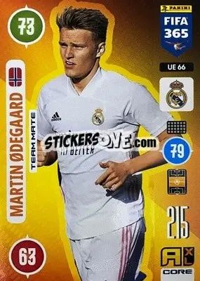 Sticker Martin Ødegaard - FIFA 365: 2020-2021. Adrenalyn XL n. UE66 - Panini