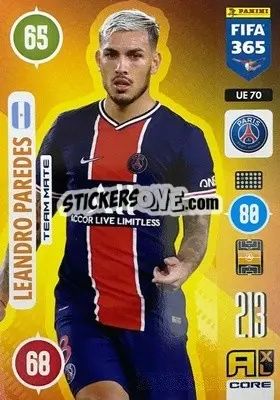 Sticker Leandro Paredes - FIFA 365: 2020-2021. Adrenalyn XL n. UE70 - Panini