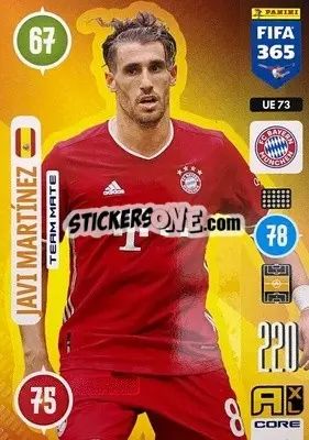 Sticker Javi Martínez - FIFA 365: 2020-2021. Adrenalyn XL n. UE73 - Panini