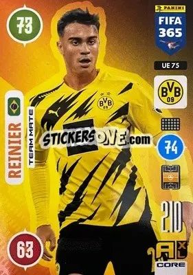 Sticker Reinier - FIFA 365: 2020-2021. Adrenalyn XL n. UE75 - Panini