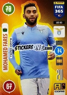 Sticker Mohamed Fares - FIFA 365: 2020-2021. Adrenalyn XL n. UE83 - Panini