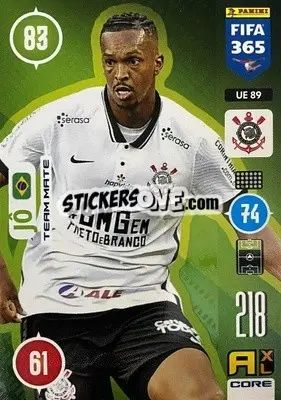 Sticker Jô - FIFA 365: 2020-2021. Adrenalyn XL n. UE89 - Panini
