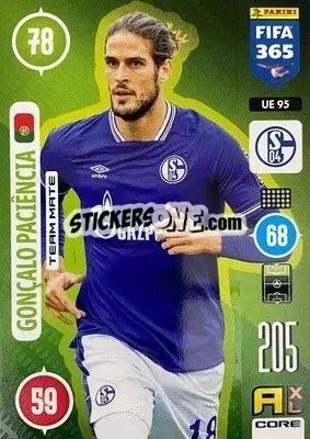 Sticker Gonçalo Paciência - FIFA 365: 2020-2021. Adrenalyn XL n. UE95 - Panini