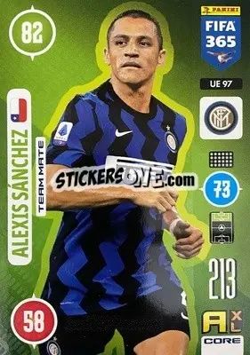 Sticker Alexis Sánchez - FIFA 365: 2020-2021. Adrenalyn XL n. UE97 - Panini