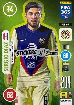 Sticker Sergio Díaz - FIFA 365: 2020-2021. Adrenalyn XL n. UE99 - Panini