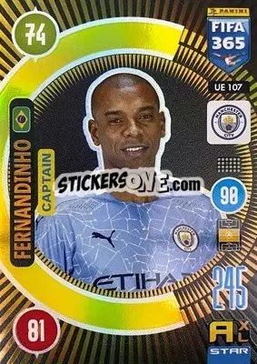 Sticker Fernandinho - FIFA 365: 2020-2021. Adrenalyn XL n. UE107 - Panini