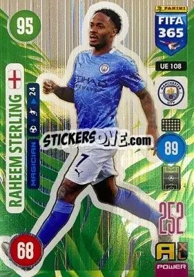 Sticker Raheem Sterling - FIFA 365: 2020-2021. Adrenalyn XL n. UE108 - Panini