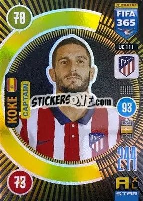 Sticker Koke - FIFA 365: 2020-2021. Adrenalyn XL n. UE111 - Panini