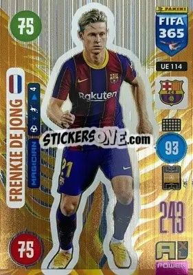 Sticker Frenkie De Jong - FIFA 365: 2020-2021. Adrenalyn XL n. UE114 - Panini