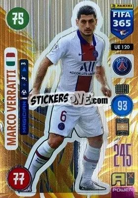 Sticker Marco Verratti - FIFA 365: 2020-2021. Adrenalyn XL n. UE120 - Panini
