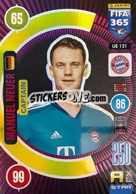 Sticker Manuel Neuer - FIFA 365: 2020-2021. Adrenalyn XL n. UE121 - Panini