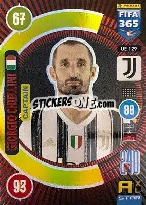 Sticker Giorgio Chiellini - FIFA 365: 2020-2021. Adrenalyn XL n. UE129 - Panini