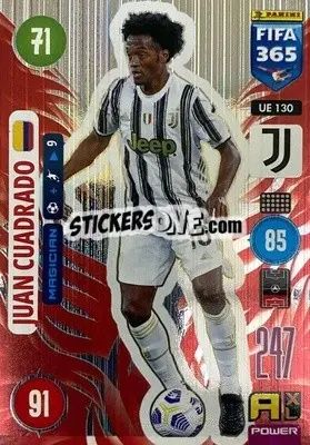 Sticker Juan Cuadrado - FIFA 365: 2020-2021. Adrenalyn XL n. UE130 - Panini