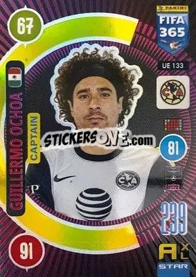 Sticker Guillermo Ochoa - FIFA 365: 2020-2021. Adrenalyn XL n. UE133 - Panini
