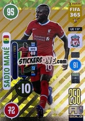 Sticker Sadio Mané - FIFA 365: 2020-2021. Adrenalyn XL n. UE137 - Panini