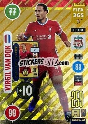 Sticker Virgil Van Dijk - FIFA 365: 2020-2021. Adrenalyn XL n. UE138 - Panini