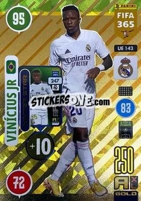 Sticker Vinícius Jr - FIFA 365: 2020-2021. Adrenalyn XL n. UE143 - Panini
