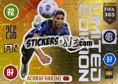 Sticker Achraf Hakimi - FIFA 365: 2020-2021. Adrenalyn XL n. LEU-ACH - Panini