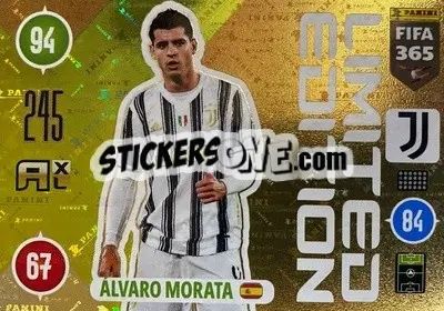 Sticker Álvaro Morata - FIFA 365: 2020-2021. Adrenalyn XL n. LEU-AMO - Panini