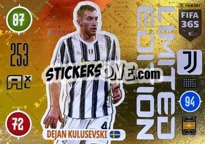 Figurina Dejan Kulusevski - FIFA 365: 2020-2021. Adrenalyn XL - Panini