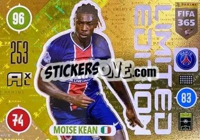 Sticker Moise Kean - FIFA 365: 2020-2021. Adrenalyn XL n. LEU-MKE - Panini