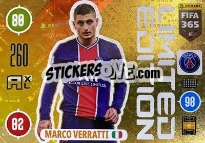 Cromo Marco Verratti - FIFA 365: 2020-2021. Adrenalyn XL - Panini