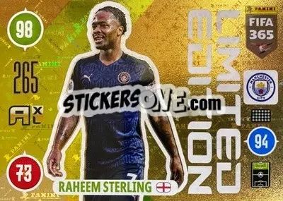 Sticker Raheem Sterling - FIFA 365: 2020-2021. Adrenalyn XL n. LEU-RAS - Panini