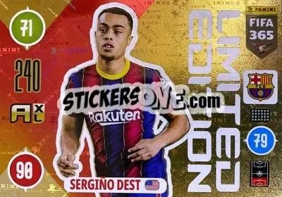 Sticker Sergiño Dest - FIFA 365: 2020-2021. Adrenalyn XL n. LEU-SD - Panini