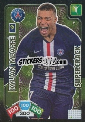 Sticker Kylian Mbappé - Foot 2020-2021. Adrenalyn Xl n. 7 - Panini